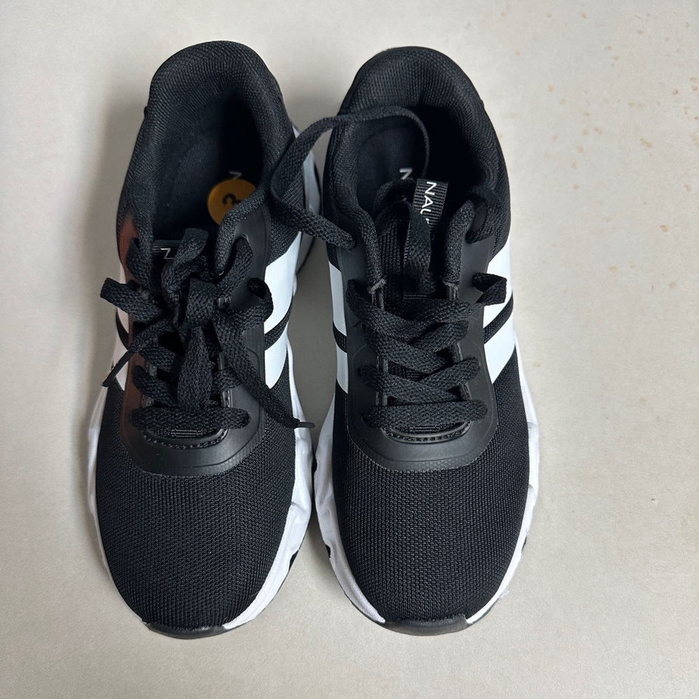 Nautica Athletic Lace-Up Sneakers in Black and White